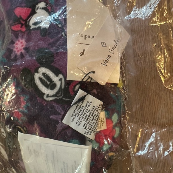 Mickey head pillow from Vera Bradley- festers Mickey and Minnie- very soft NWT - Picture 4 of 9